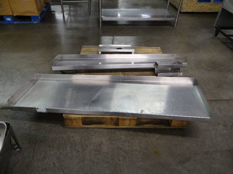 lot 1053 image: Miscellaneuos Lot of Stainless Steel Shelves