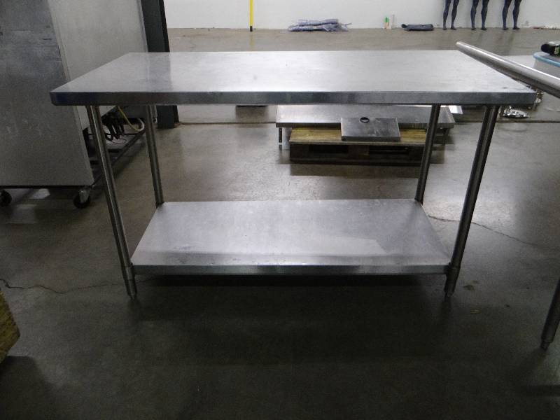 lot 1058 image: Stainless Steel Prep Table