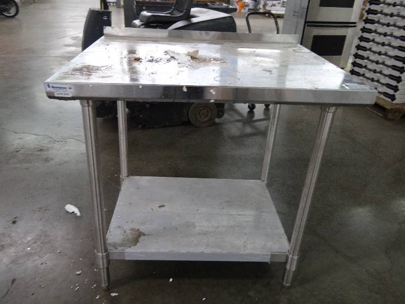 lot 1079 image: Stainless Steel Prep Table