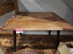 lot 44551 image: Antique Drop Leaf Wood Table