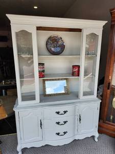 lot 44569 image: Antique Wood Hutch And More