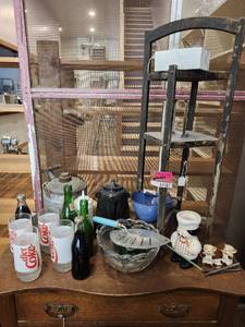 lot 44587 image: Contents Of Table, Including Diet Coke Vintage Glasses