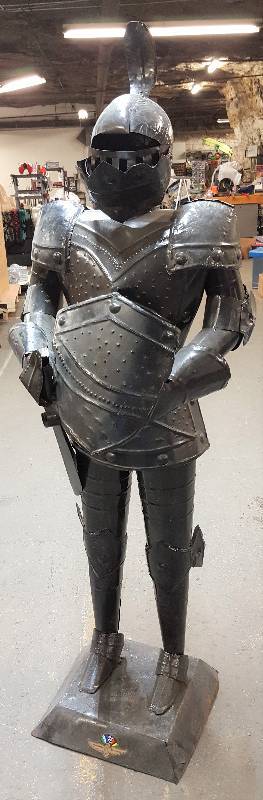 lot 5584 image: Youve always wanted a Knight in Shining Armor  Nows your chance.  Pretty cool 66 tall guy