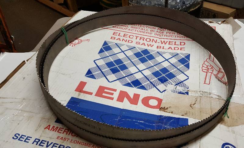 lot 6373 image: New in the Lenox box is the big 1-12 wide band saw blade