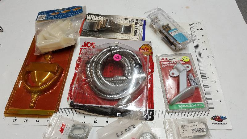 lot 5453 image: Miscellaneous hardware assortment box ready for the Flea Market or home improvement guy
