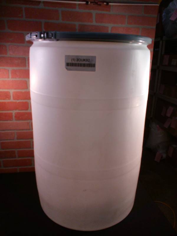 lot 15 image: Polyethylene Open Head Transport Drum