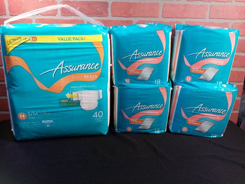 lot 89 image: Assure Assorted Underpads & Briefs
