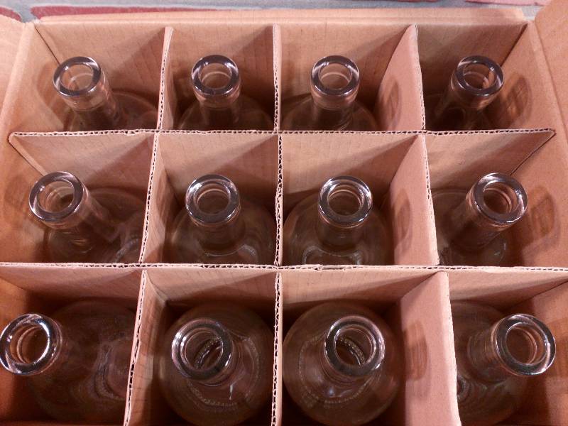 lot 126 image: Clear Glass Bottles