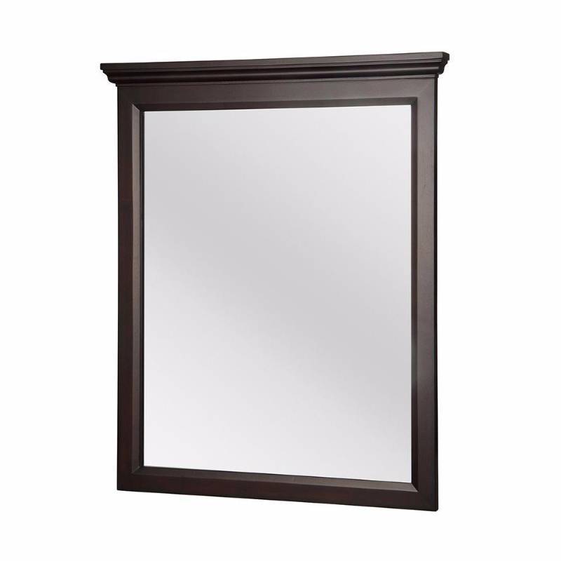 lot 3001 image: Teagen 34 in. L x 29 in. W Framed Wall Mirror in Dark Espresso