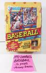 1991 DONRUSS SERIES 1 BASEBALL UNOPENED BOX 36 FACTORY SEALED PACKS - PUZZLE CARDS & DIAMOND KINGS - 26 YEARS OLD