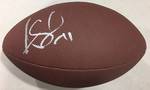 ALEX SMITH AUTOGRAPHED WILSON NFL FOOTBALL WITH CERTIFICATE OF AUTHENTICITY