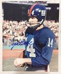 Y.A TITTLE HALL OF FAME NFL SUPERSTAR AUTOGRAPHED 8 X 10 PHOTO WITH CERTIFICATE OF AUTHENTICITY