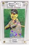 Mickey Mantle Joplin Minors Emerald Green Artist Proof Refractor #1 of 1 Made Artist Hand Signed by David Lee