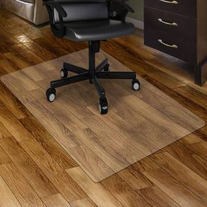lot 16413 image: Kuyal Clear Chair mat for Hard Floors 36 x 48 inches Transparent Floor Mats WoodTile Protection Mat for Office & Home (36 X 48 Rectangle)