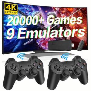 lot 16454 image: Wireless Retro Game Console, HD Classic Games Console Built in 10 Emulators with 20000 Games and Dual 2.4G Wireless Controllers, 4K HDMI Output Video Games for TV, Gift for Adults & Kids