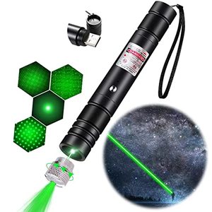 lot 16470 image: Long Range Green Laser Pointer High Power,Material Upgrade Laser Pointer Pen2000 metres Green Lazer Pointer Rechargeable for Hiking,Cat Laser Toy USB Charge