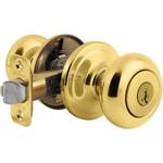Kwikset Locks - Juno Keyed Entry Knob Featuring SmartKey in Polished Brass