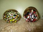 Pair of Glass Paper Weights