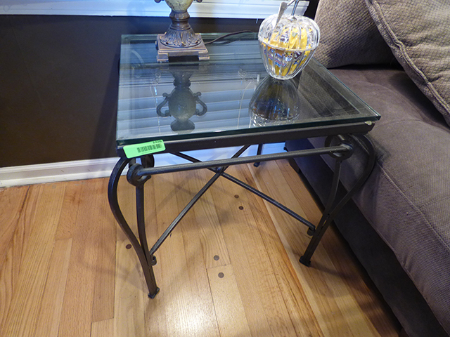 lot 1026 image: Rod Iron Hand Made Table 20 x 24 x 23 high