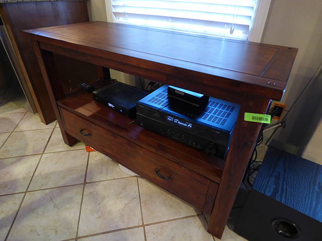 lot 1031 image: Imported Entertainment Table 48 x 20 x 30 High