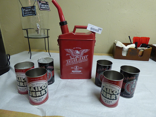 lot 1070 image: Sailor Jerry Spiced Rum Collection (New) with 6 Glasses
