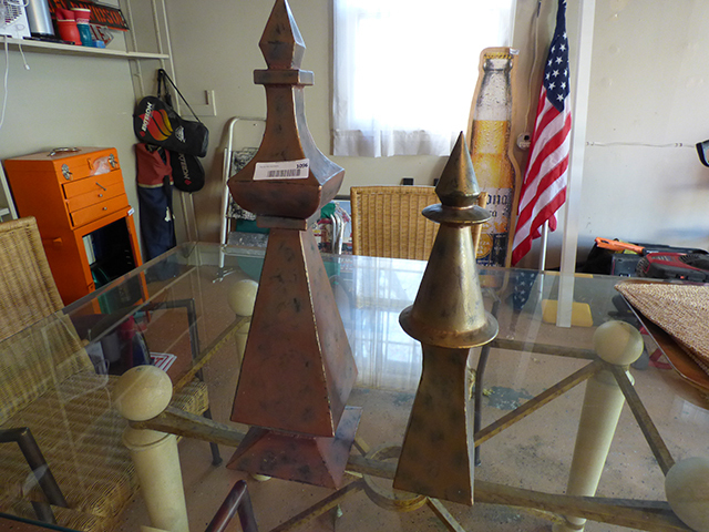 lot 1096 image: Pair of Hand Made Copper Art Pieces