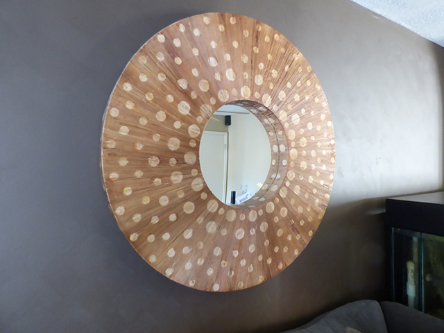 lot 1098 image: Decorator Oval Mirror 38 X 38