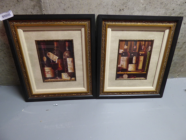lot 1127 image: Pair of Wine Art