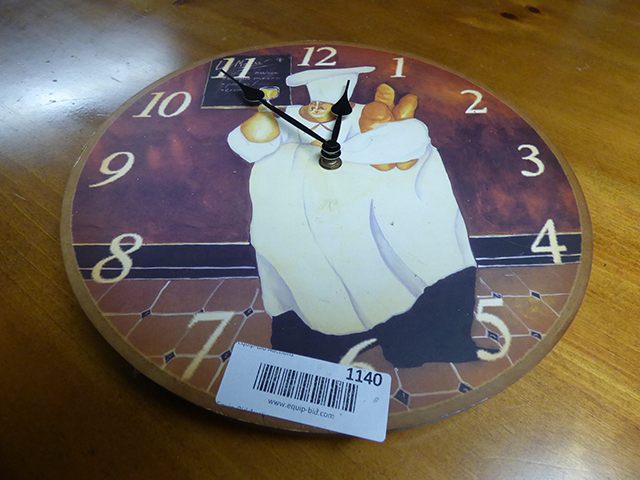 lot 1140 image: Chef Kitchen Clock