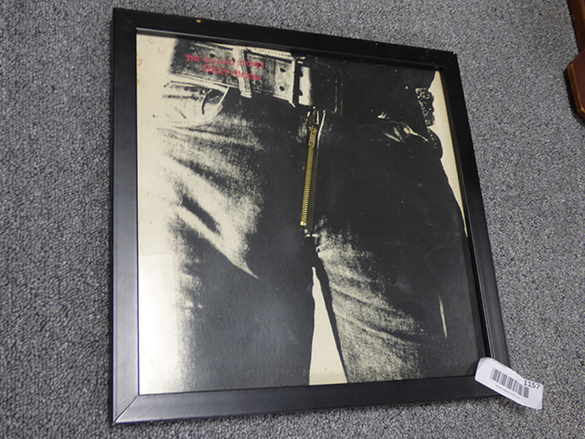 lot 1157 image: Rolling Stones Art Piece - Sticky Fingers