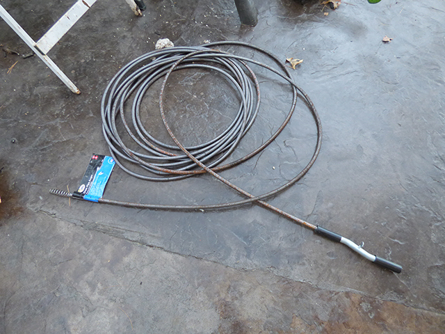 lot 1188 image: Drain Pipe Auger - 12 by 50 long