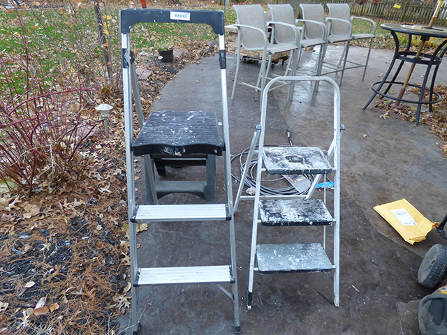 lot 1190 image: 3 Step Ladders (1 - 2 Step and 2 - 3 Step)