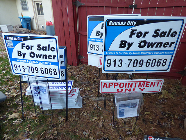 lot 1197 image: For Sale By Owner and Open House Signs