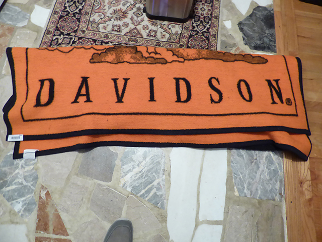 lot 1264 image: Licensed Harley Davidson Fleece Blanket - 70 x 60