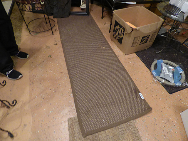 lot 1268 image: Brown IndoorOutdoor Runner 91 long x 29 wide