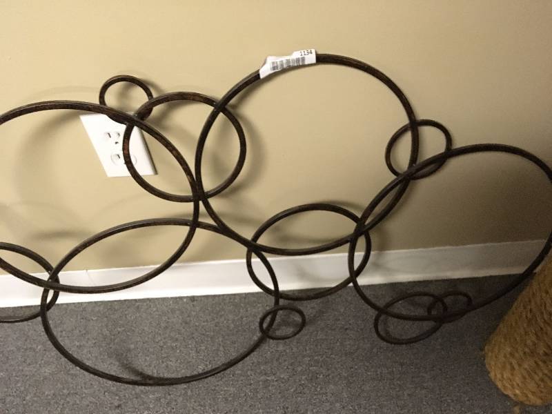 lot 1134 image: Pair of Metal Wall Art