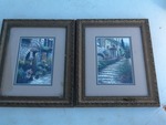 Two small framed and matted Decore pictures