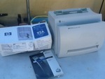 HP   laser printer as pictured never been used comes with toner cartridge