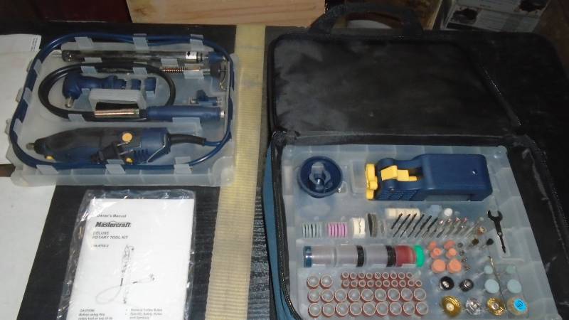 Mastercraft Deluxe Rotary Tool kit. Tap Enterprises An