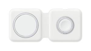 lot 54300 image: Apple MagSafe Duo - Wireless Charger with Fast Charging Capability, Type C Wall Charger, Compatible with iPhone, AirPods and Watch - Retail $100.76
