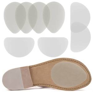 lot 54308 image: Non-Slip Shoes Pads Sole Protectors Adhesive, High Heels Anti-Slip Shoe Grips(Clear 4pairs)
