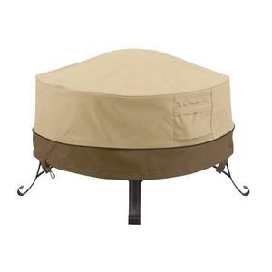 lot 54314 image: Classic Accessories Veranda Water-Resistant 30 Inch Round Fire Pit Cover, Patio Furniture Covers
