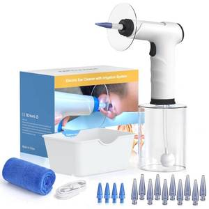 lot 54315 image: Electric Ear Wax Removal Kit with SoftSpray Safe and Effective Ear Cleaner with 4 Pressure Settings for Ear Wax Buildup Complete Ear Cleaning Irrigation Kit for Adults and Kids, Black