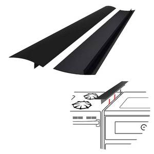 lot 54328 image: SEVCHY Silicone Stove Gap Covers (2 pack), Heat Resistant Silicone Stove Counter Guard Cabinet Gap Filler Seal the gap between Oven Kitchen Cabinet and Stove Countertop Easy Clean (25 inch, Black)