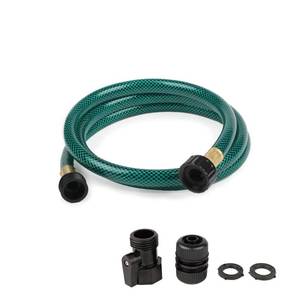 lot 54344 image: FUNJEE PVC Garden Hose - Flexible and Leakproof Water Hoses for Lawns (Green, 5FT)