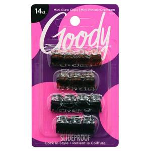 lot 54355 image: Goody Classics Mini Claw Clips - 42-Pack, Assorted Colors - For All Hair Types - Great for Easily Pulling Up Your Hair - Pain-Free Hair Accessories for Women, Men, Boys and Girls
