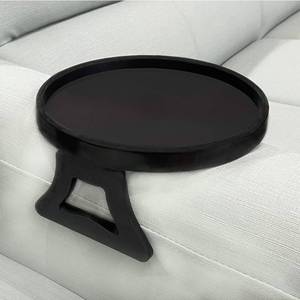 lot 54363 image: Pekokavo Sofa Arm Clip Tray, Side Table for Remote ControlsDrinksGamepads Holder (Black)