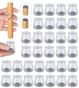 lot 54368 image: 32pcs Chair Leg Floor Protectors,Bar stools Leg Protectors Caps,Dining Room Table Chair Leg Protectors for Hardwood Floors, Chair Leg Covers Silicone Felt Furniture Pads (Small fit 0.9 - 1.29)