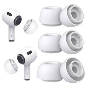 lot 54420 image: Polislime 3-Pair Replacement Ear Tips for AirPods Pro 2nd1st Generation with Cleaner kit,Noise Reduction Holewith & Built-in dust Guard Screen, Silicone Ear Tips for USB-C Charging Case (SML)