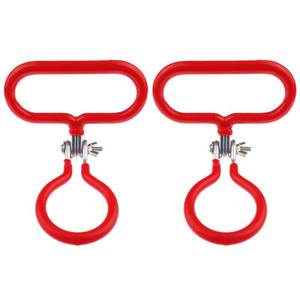 lot 54427 image: Zelerdo 2 Pack Carboy Handle for Smooth Neck 3 Gallon 5 Gallon 6 Gallon 6.5 Gallon Glass Carboys (Red)